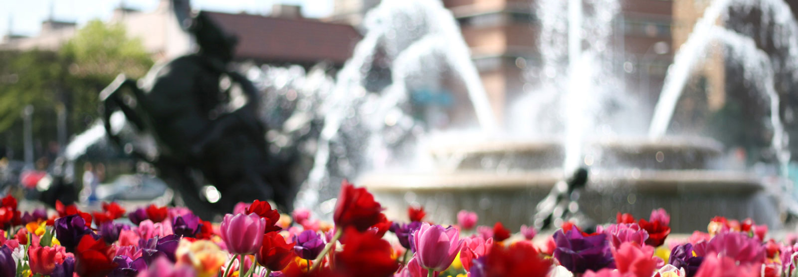 a fountain in Kansas City